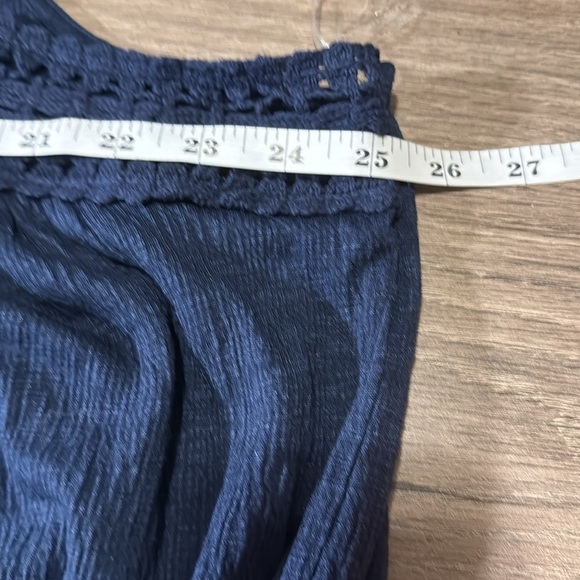 NWT Navy Blue Sleeveless Crochet Top plus size 2x summer vacation lightweight - Picture 10 of 10